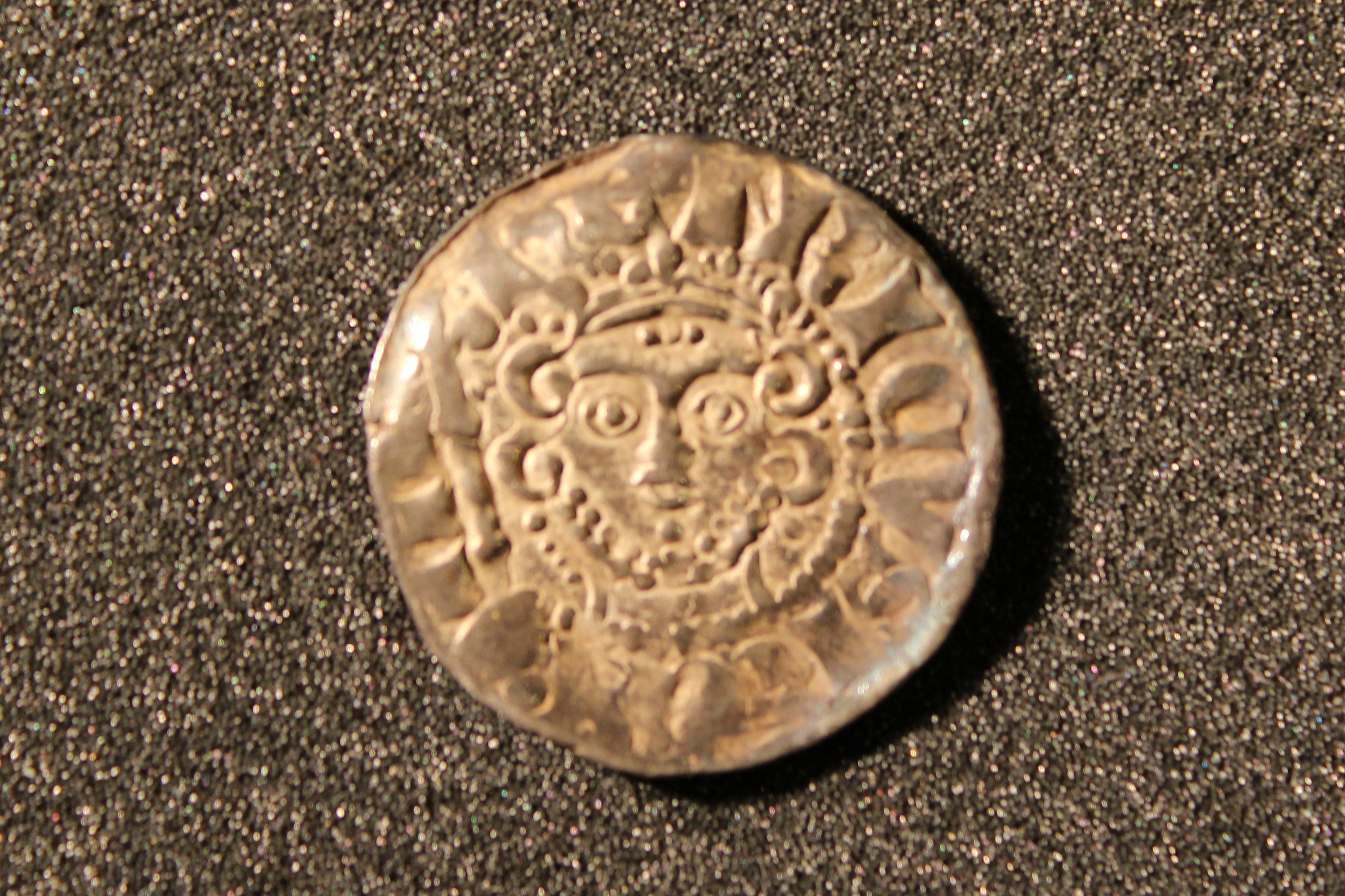 Display of Hornchurch Hoard coins at the Havering Museum